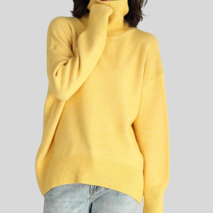Pull Roule-Col Moderne pour Femme – Couche Élevée pour Temps Froid