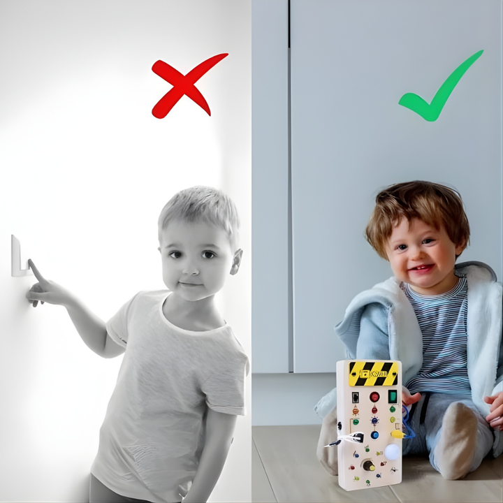 Tableau Busy Montessori avec Lumières LED