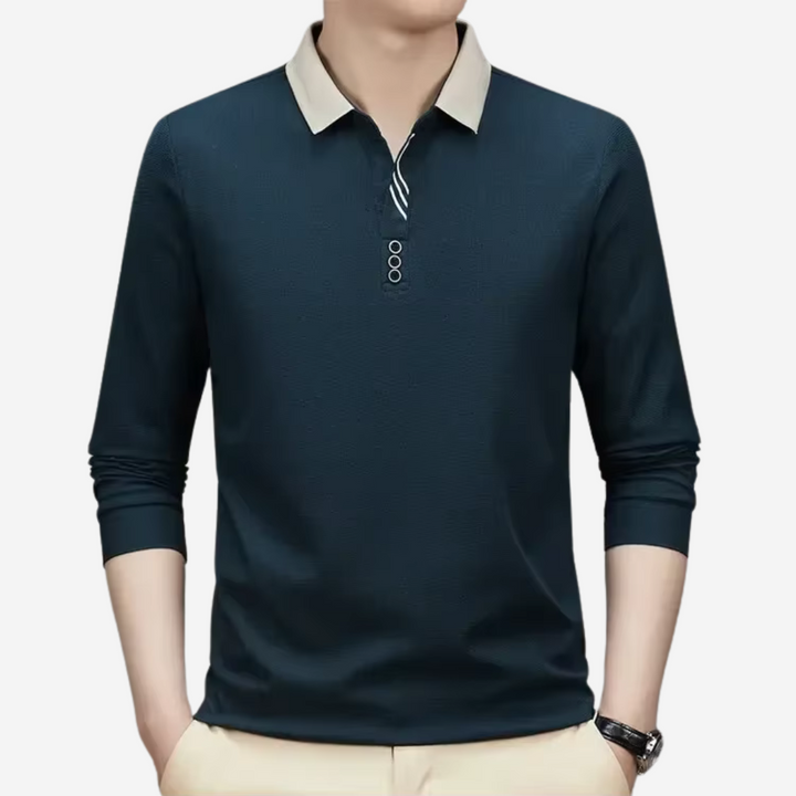 Polo Casual à Manches Longues pour Homme
