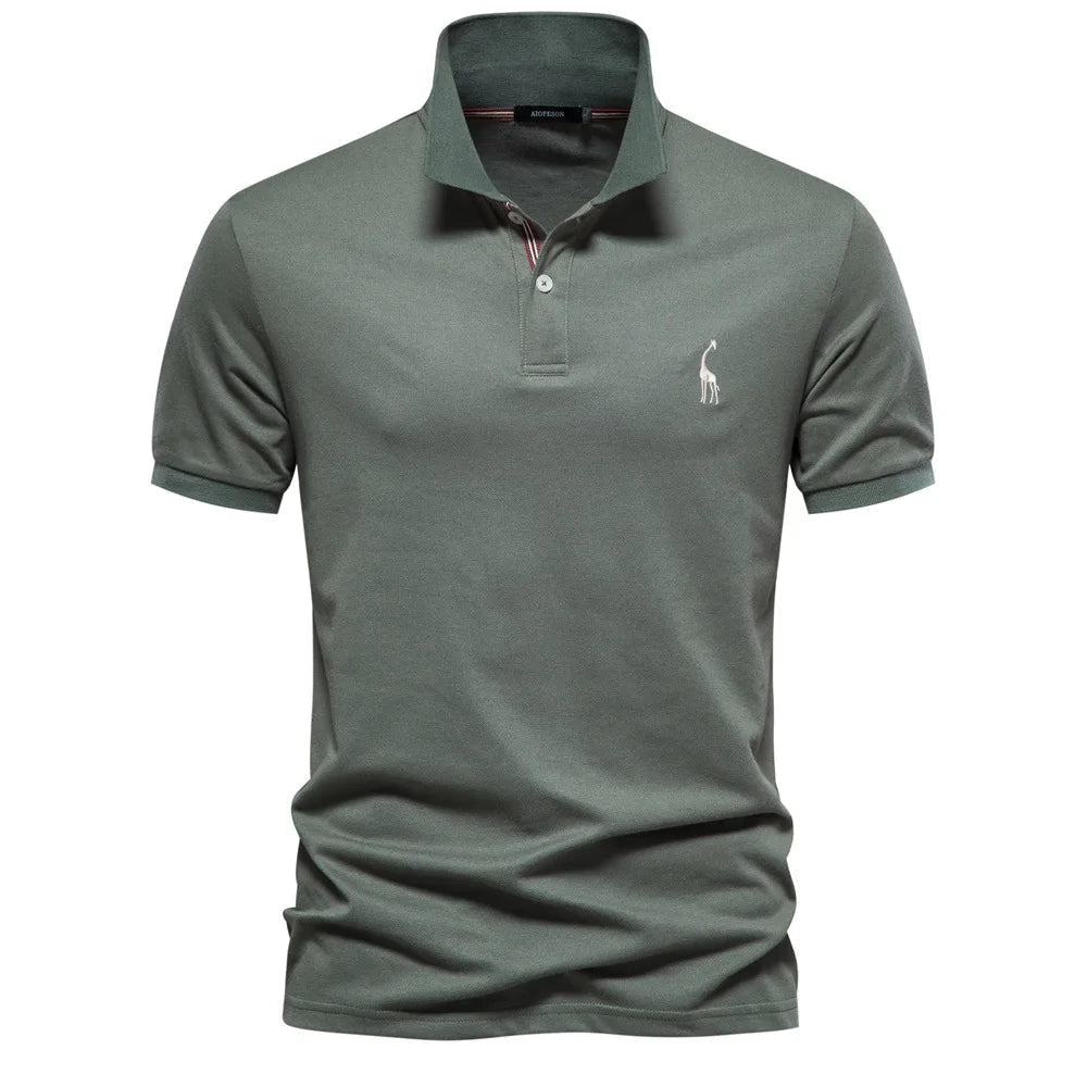 Polo Classique Ralph pour Homme avec Broderie Style Intemporel avec Détails Raffinés