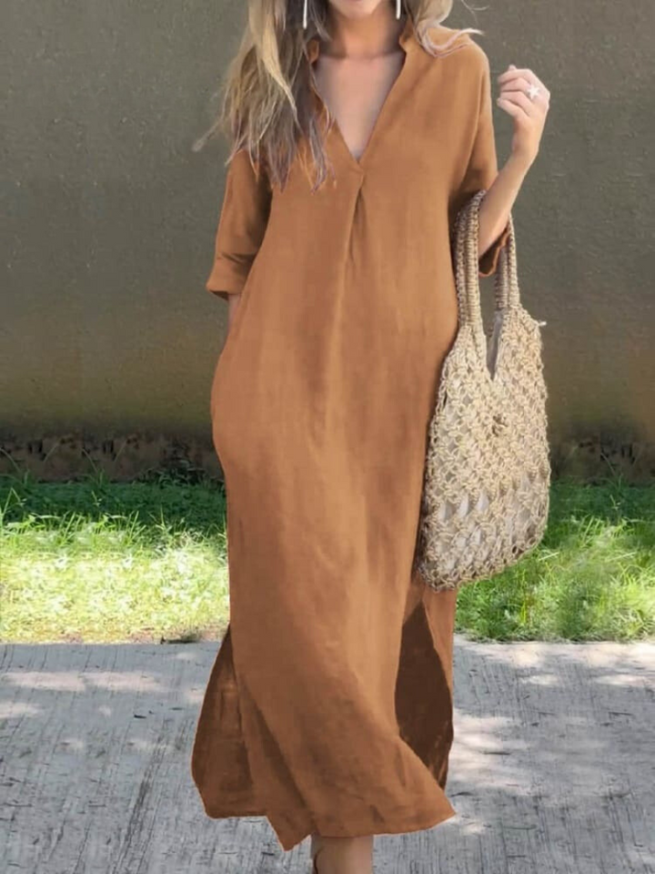 Brigittel – Robe Maxi Femme | Élégance Sans Effort