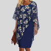 Robe Chiffon Florale Élégante – Style Gracieux avec Imprimés Féminins
