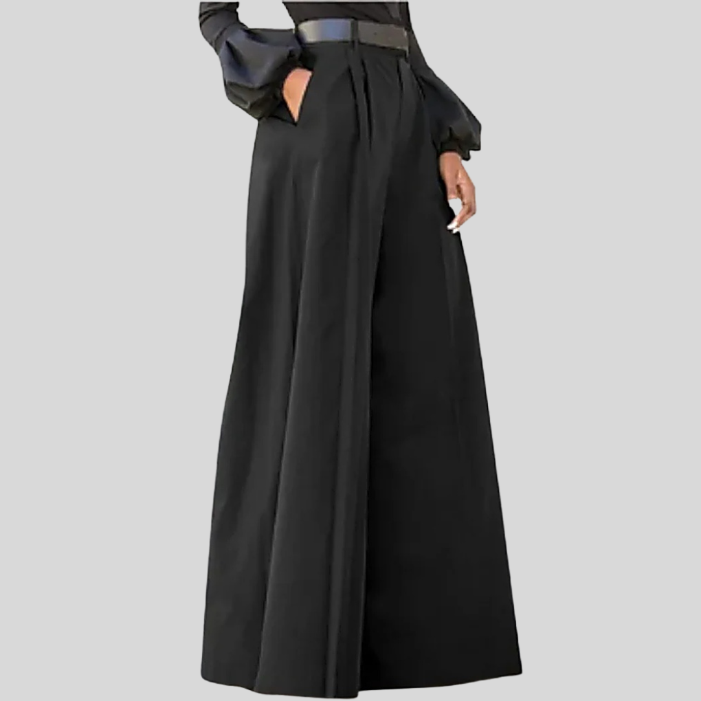 Pantalons Femme à Jambe Large – Style Sans Effort avec Flux Moderne