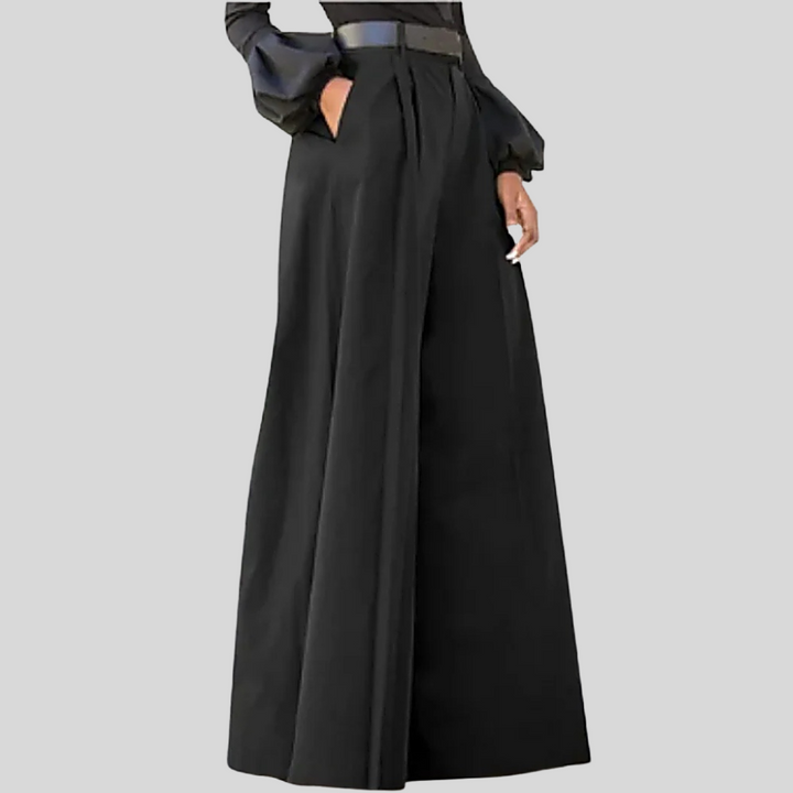 Pantalons Femme à Jambe Large – Style Sans Effort avec Flux Moderne