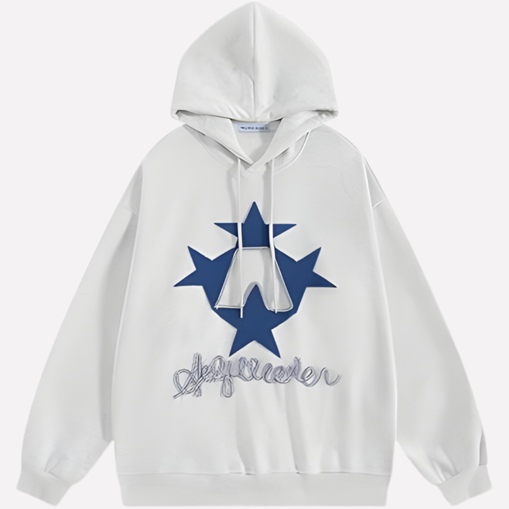 Sweat à Capuche Graphique Oversize Femme