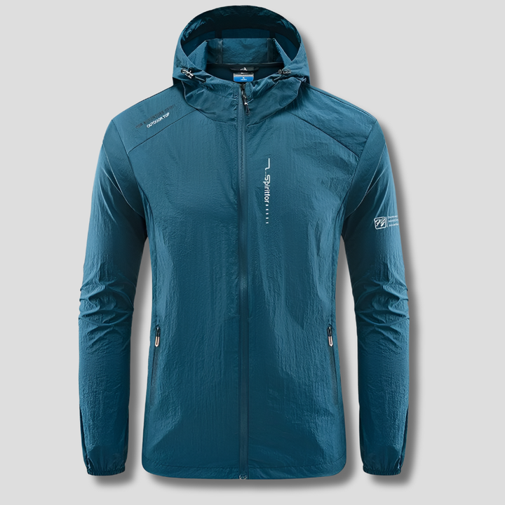 Veste d'été à capuche ultralégère et résistante au vent et au soleil pour hommes