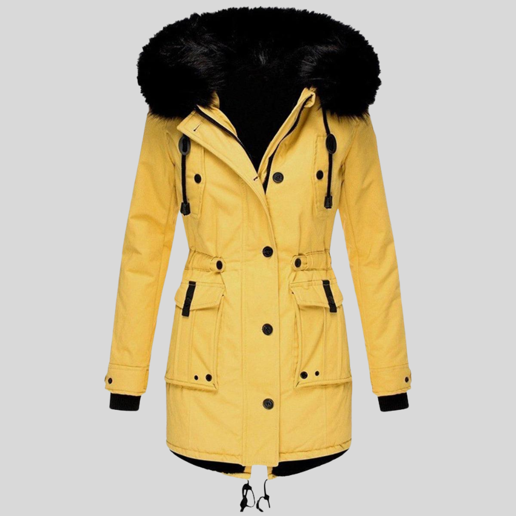 Manteau d'hiver pour femmes avec capuche – Couche fonctionnelle avec poches