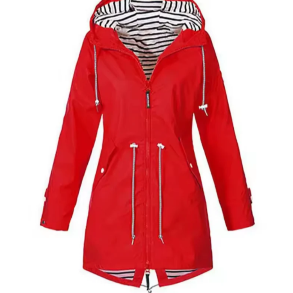 Veste imperméable avec capuche pour femmes