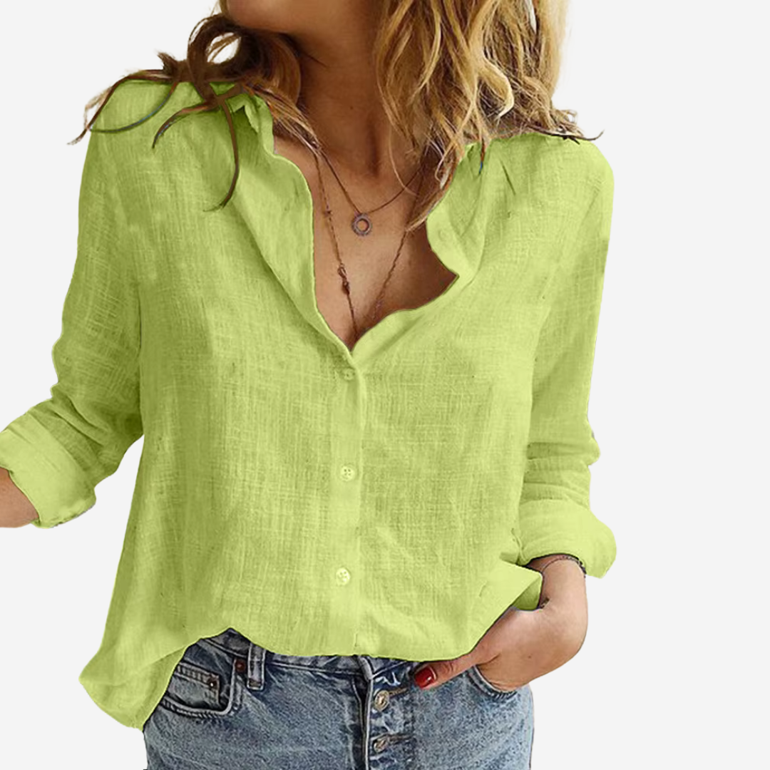 Femke – Blouse en lin pour femmes