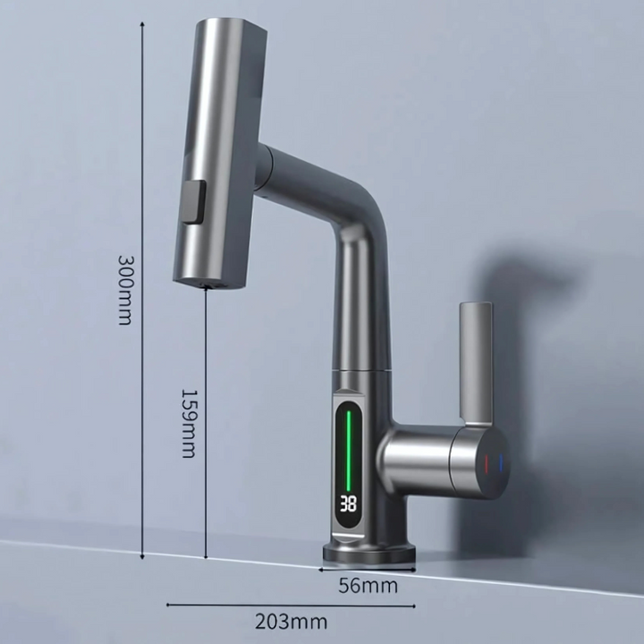 Robinet LED Flexible pour Cuisine & Salle de Bain