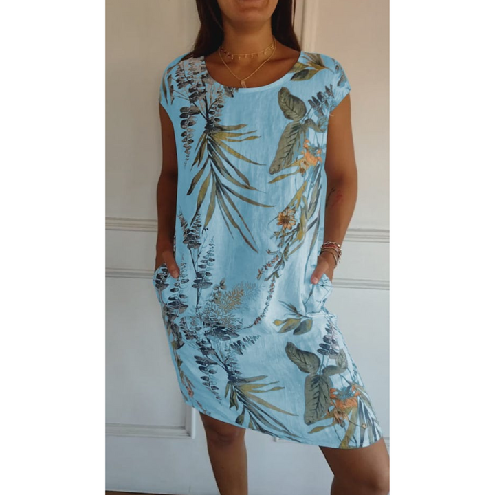 Robe Confortable Col Rond