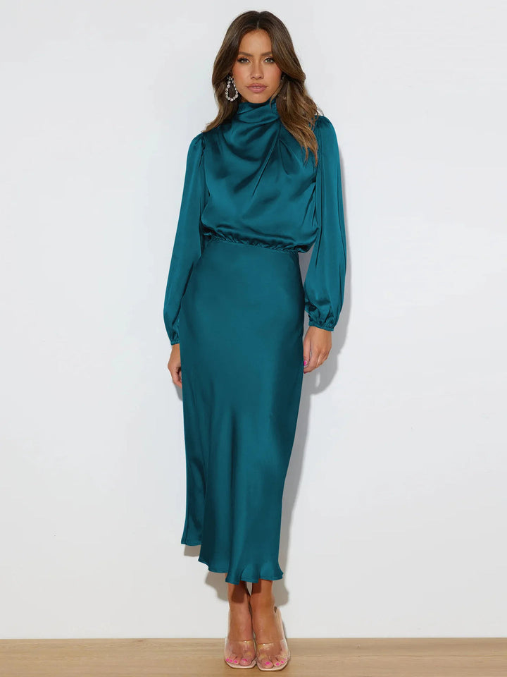 Robe de Soirée en Satin Élegante pour Femmes