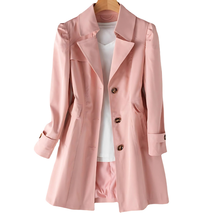 Luciba – Manteau trench de mi-saison pour femmes