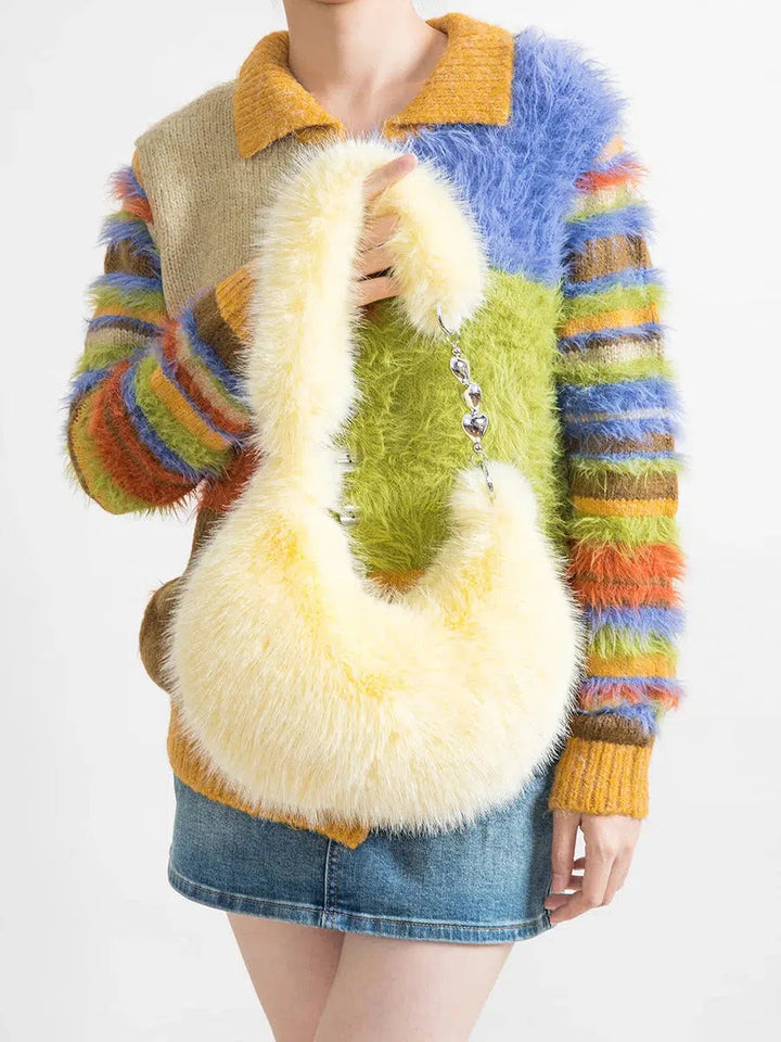 FluffyStyle - Sac Multifonctionnel Doux pour un Look Streetwear Unique