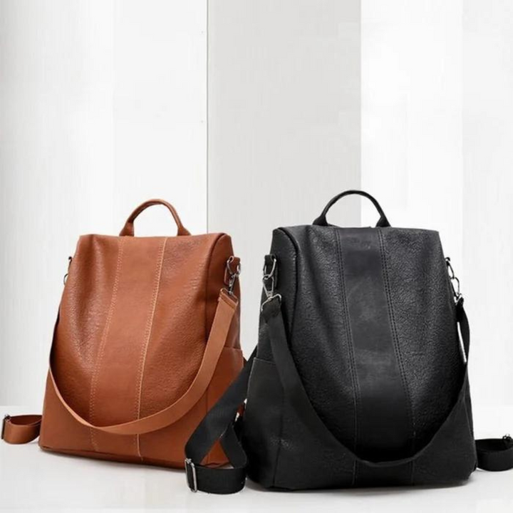 StylishSafe - Sac à dos Anti-Dérobement en Cuir