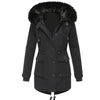 Manteau d'hiver avec capuche pour femmes chaleur stylée pour jours froids