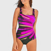 Ashley | Maillot de Bain Imprimé Moulant Femme en Une Pièce