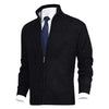 Gilet en maille zippé avec col et poches