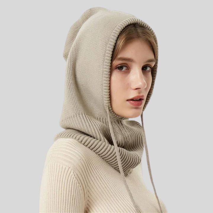 Chaleur de cou à capuche tricotée pour l'hiver