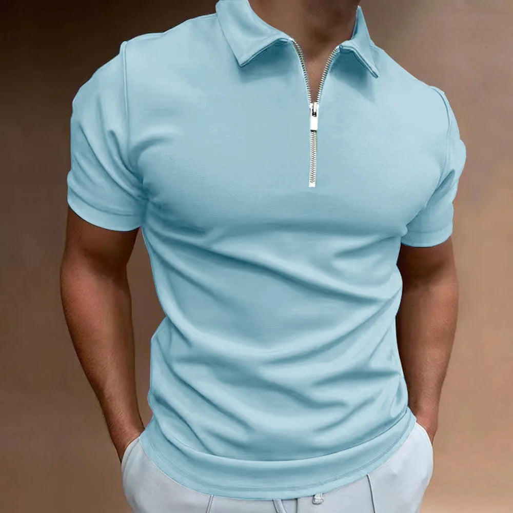 Polo avec Col Zip Modernité Sophistiquée Rencontre Confort Quotidien