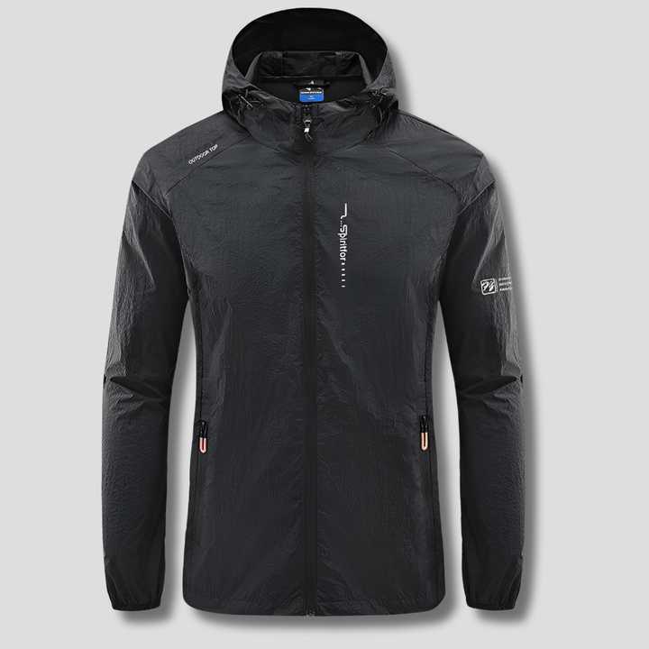 Veste d'été à capuche ultralégère et résistante au vent et au soleil pour hommes