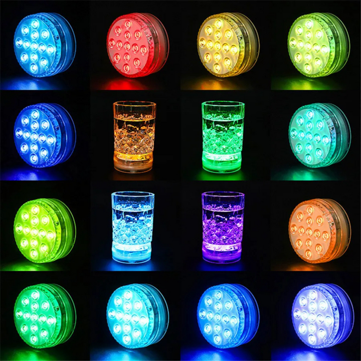 Lumière LED Couleur Lampe de Piscine Sous-Marine avec Télécommande RF