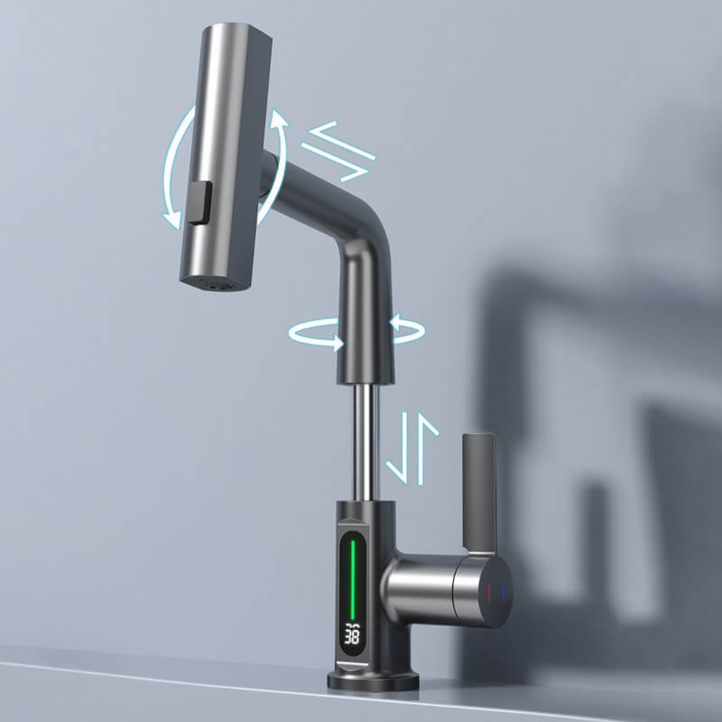Robinet LED Flexible pour Cuisine & Salle de Bain