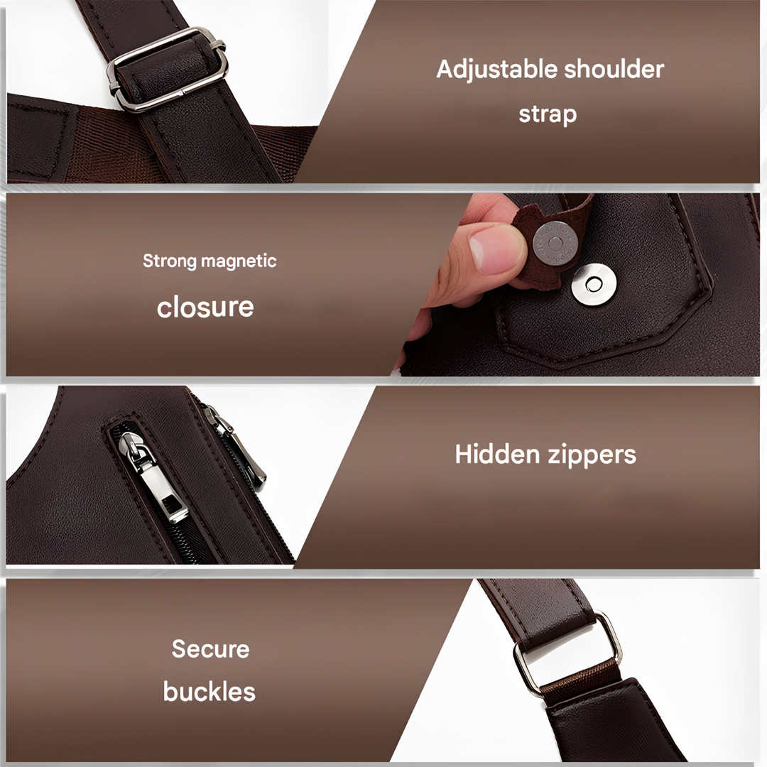 Sac à épaule homme antivol