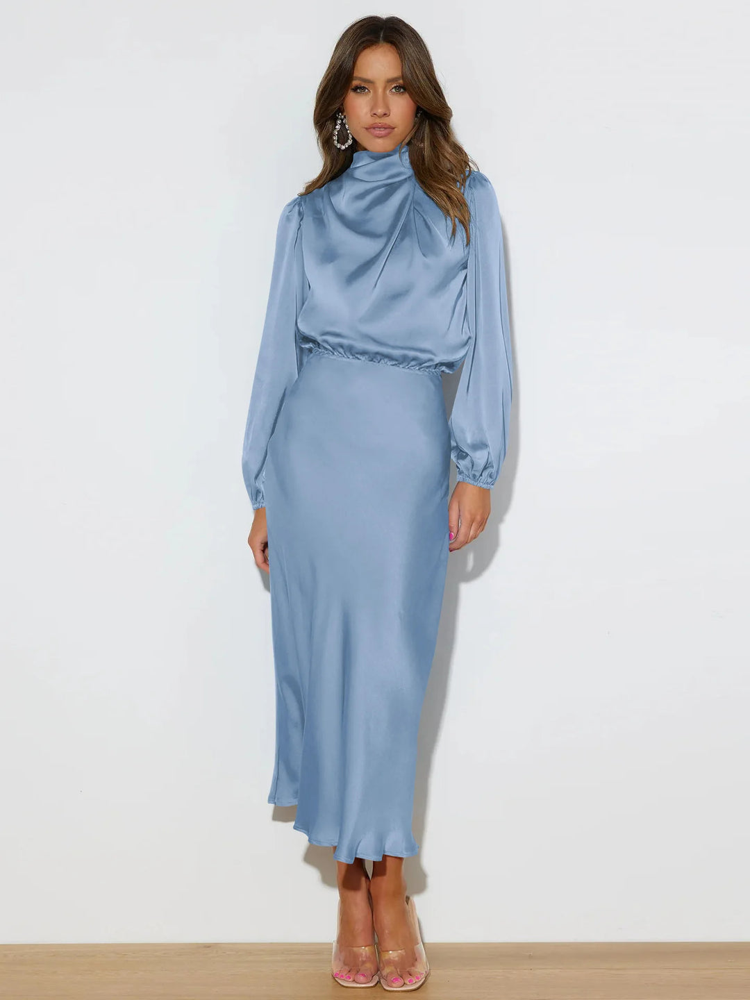Robe de Soirée en Satin Élegante pour Femmes