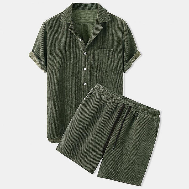 BreezeSet – Ensemble de Shorts en Corduroy pour Homme