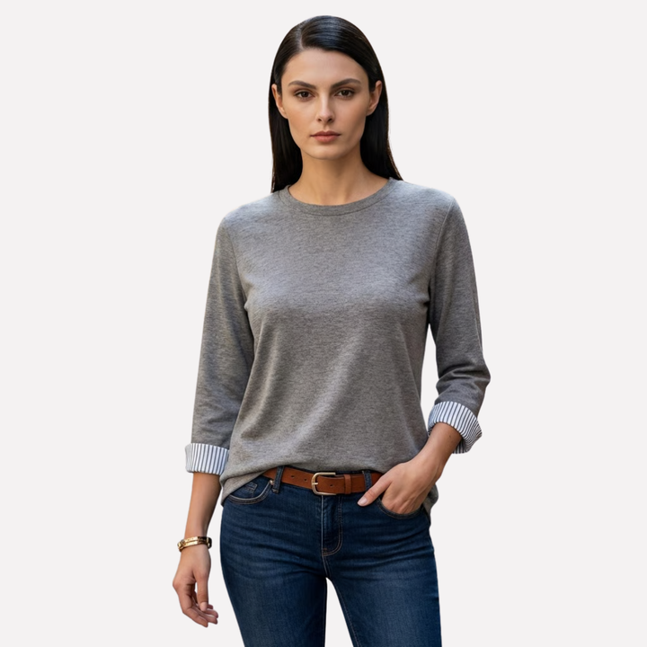 T-shirt Femme Manches 3/4