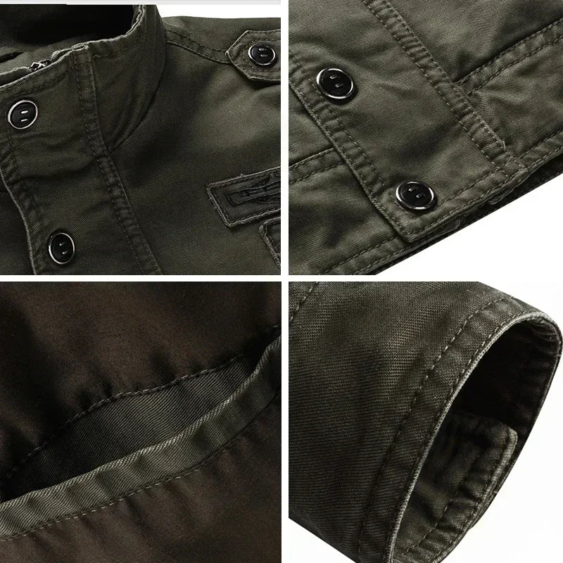 Veste militaire pour homme mi-saison – Style rugueux et fonctionnalité quotidienne