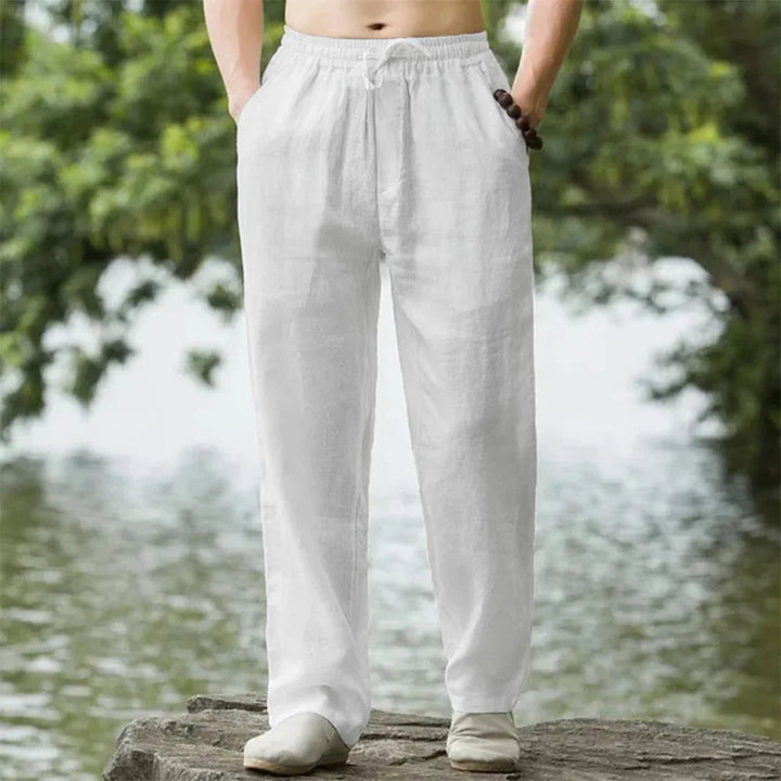 Pantalons de plage en lin pour hommes pour un confort estival sans effort