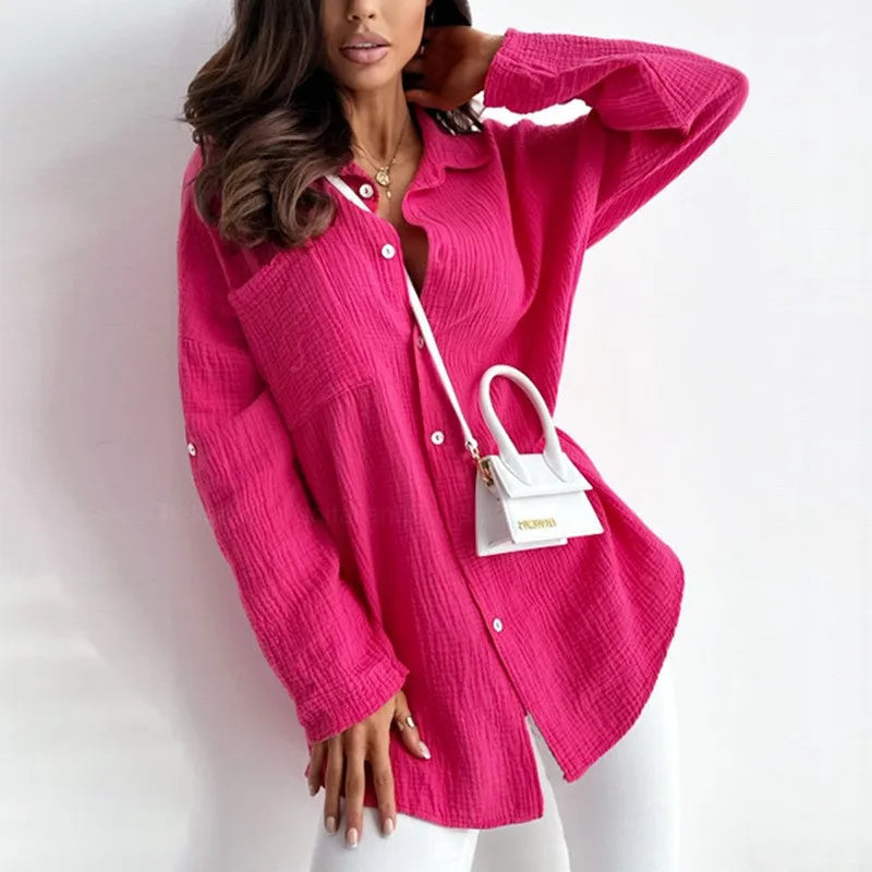 Chemise Légère à Manches Longues pour Femme