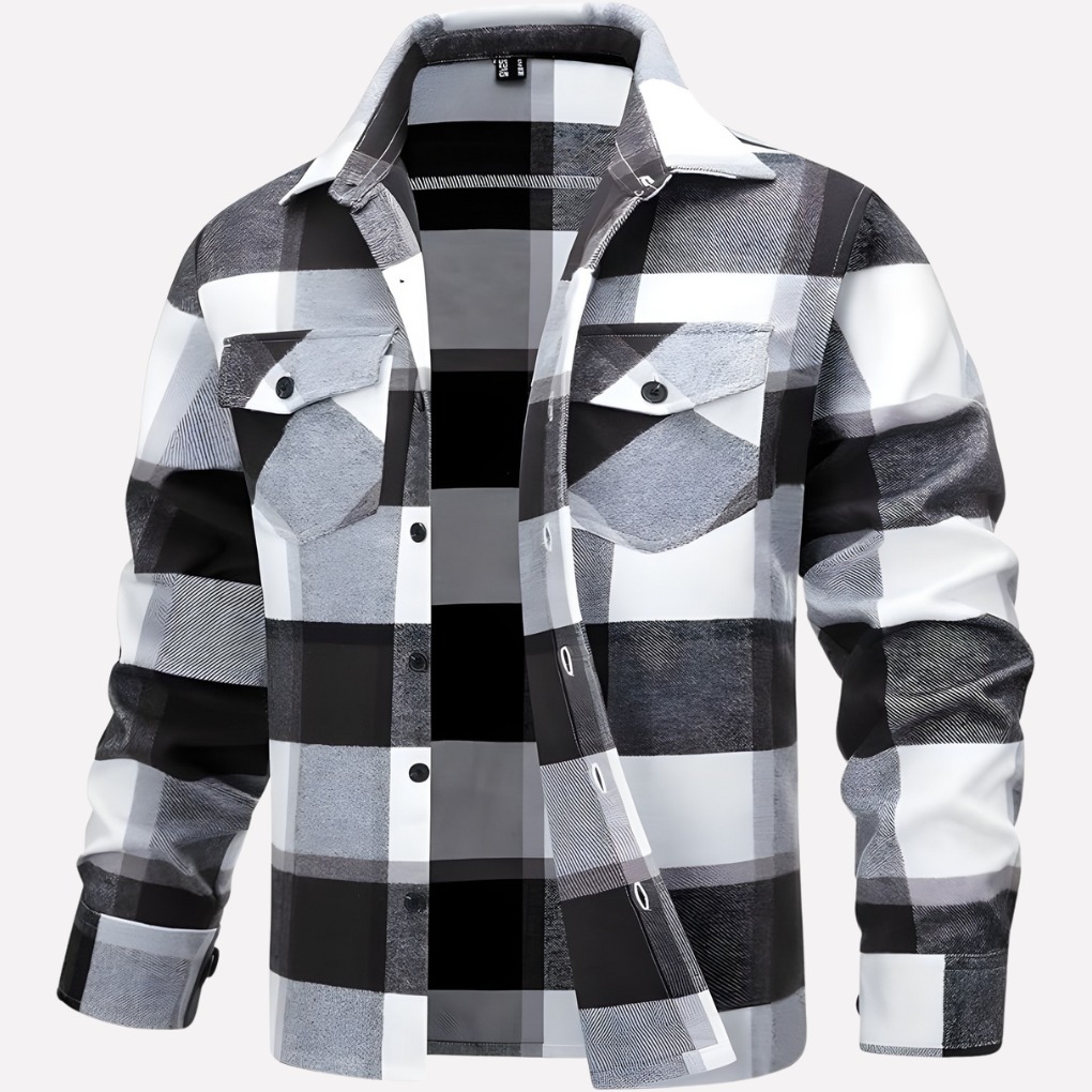 Chemise Flanelle Carree pour Homme