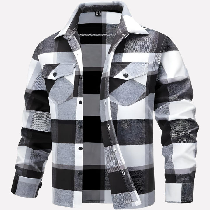 Chemise Flanelle Carree pour Homme