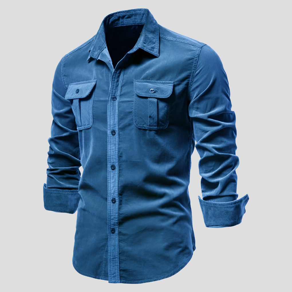 Chemise en Corduroy pour Hommes Texture Intemporelle Confort au Quotidien