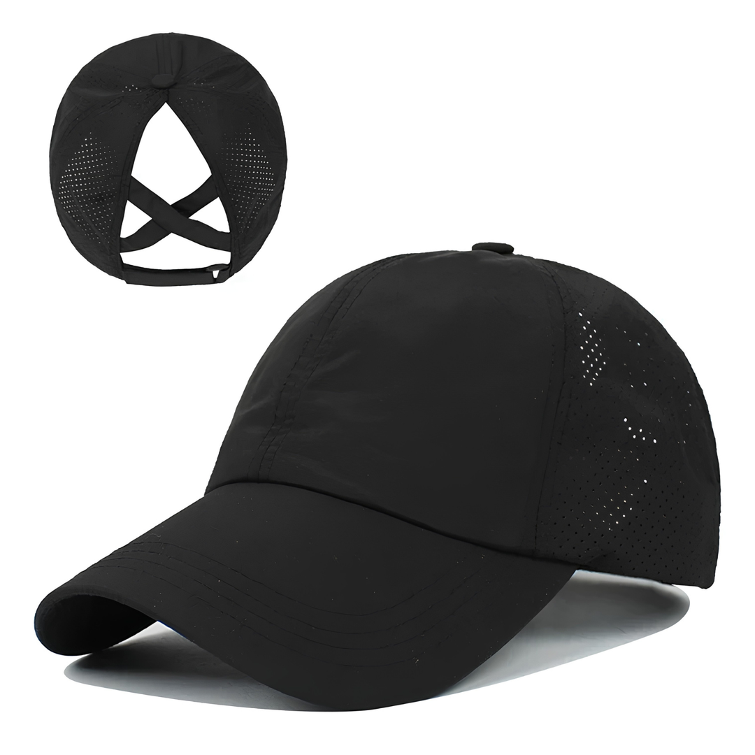Casquette de baseball sport en maille unisexe respirante avec ajustement réglable