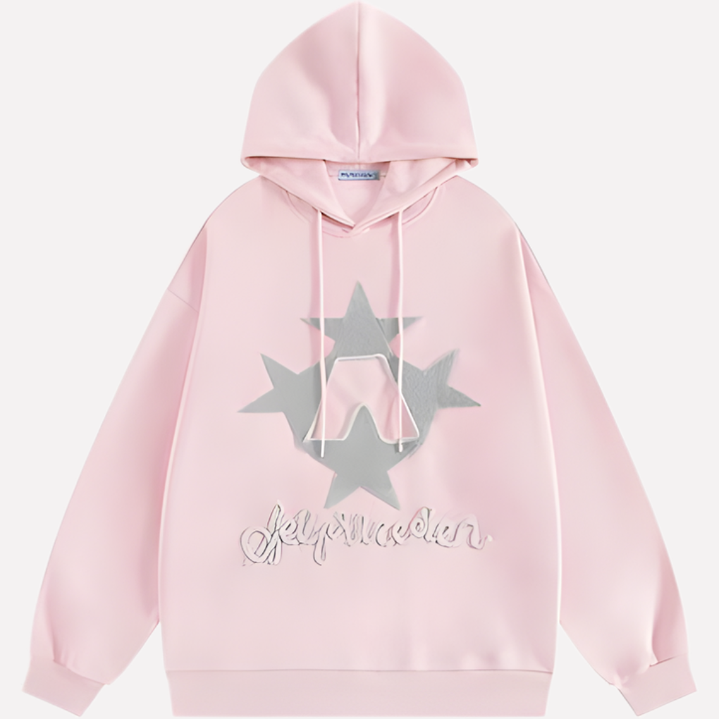 Sweat à Capuche Graphique Oversize Femme