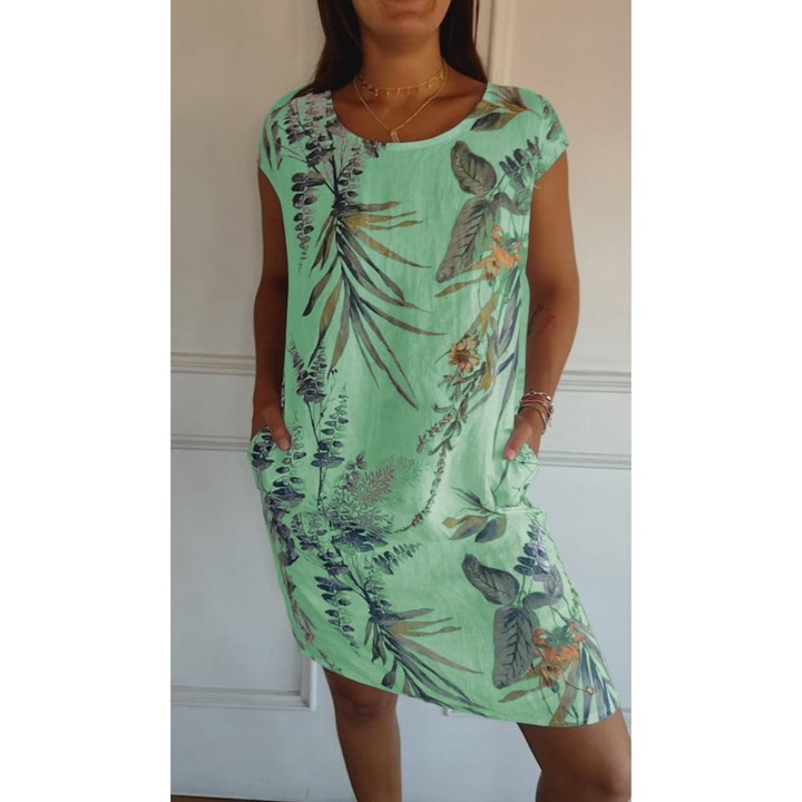 Robe Confortable Col Rond