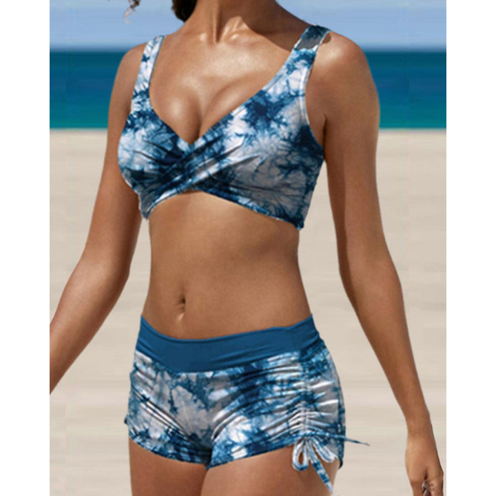 Isla – Maillot de Bain Femme Imprimé Deux Pièces | Ajustable