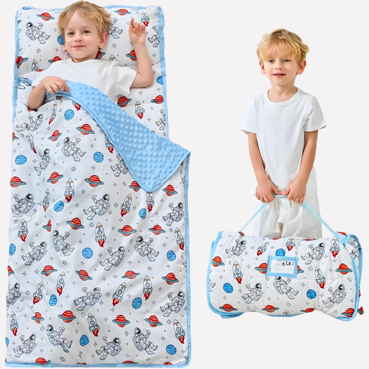 Tapis de Sieste pour Enfant avec Oreiller et Couverture