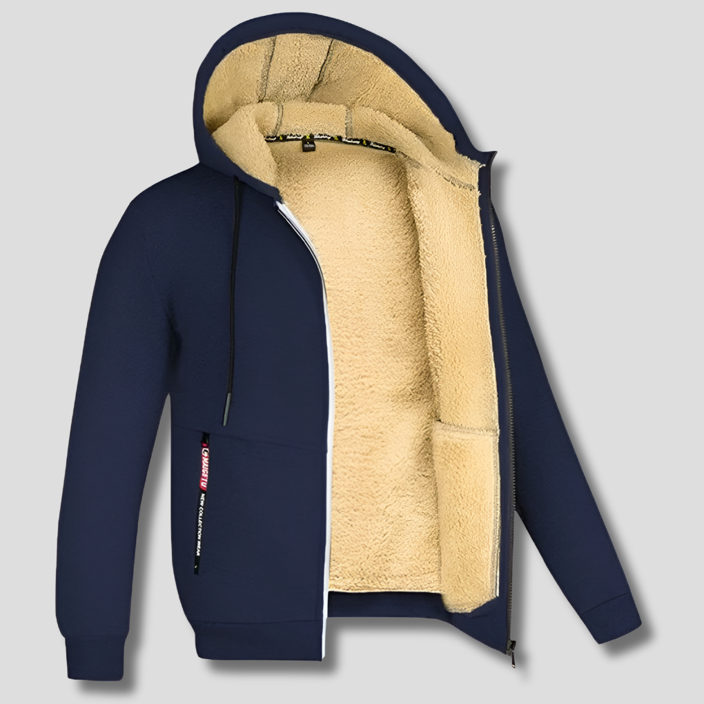 Pull Fleece pour Homme avec Doublure en Fourrure