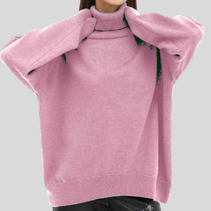 Pull Roule-Col Moderne pour Femme – Couche Élevée pour Temps Froid