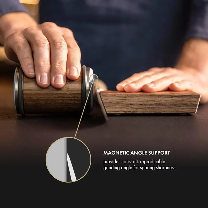 Set de pierres à aiguiser magnétiques pour couteaux roulants