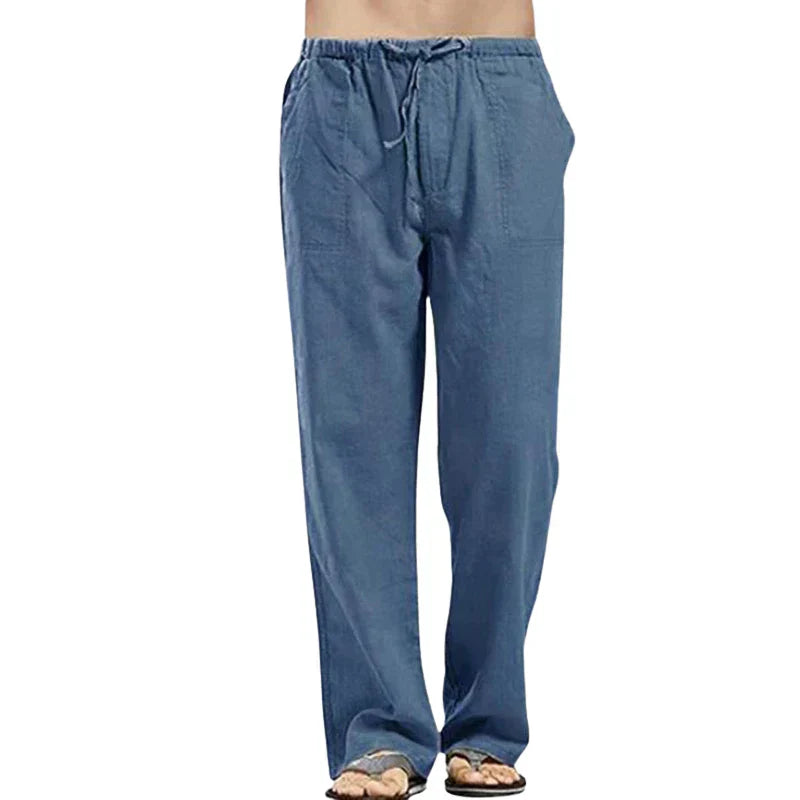 Ralph – Pantalons en lin respirant pour hommes avec ajustement surdimensionné