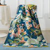 Serviette de Bain Grues Fleuries Luxueuse – Confort Élégant avec Flair Artistique