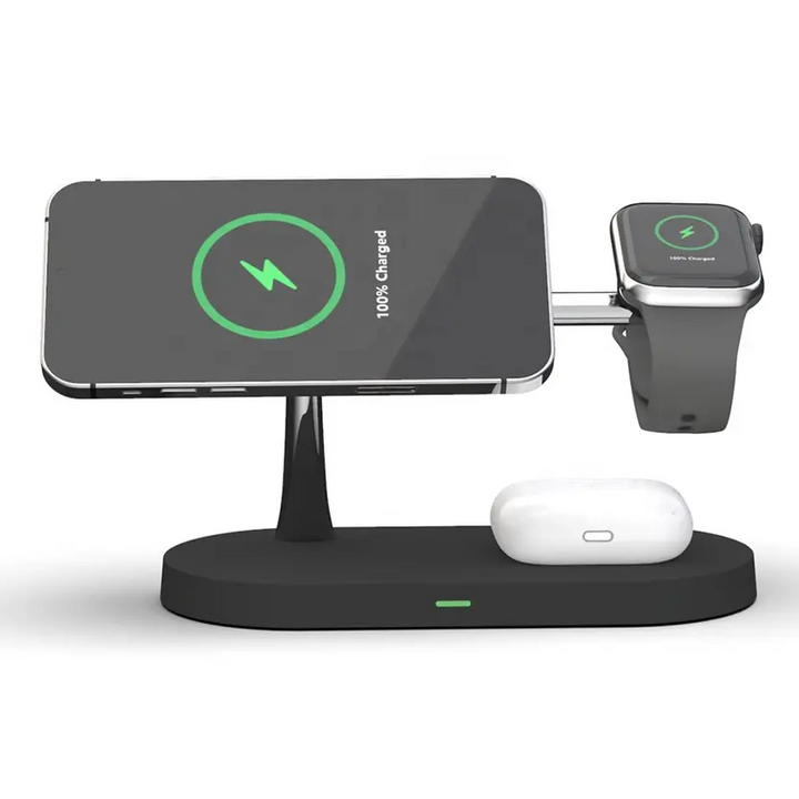PowerBoost - Station de Charge 3-en-1 Sans Fil pour Recharge Rapide et Sécurisée