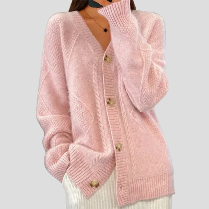 Cardigan boutonné pour femme