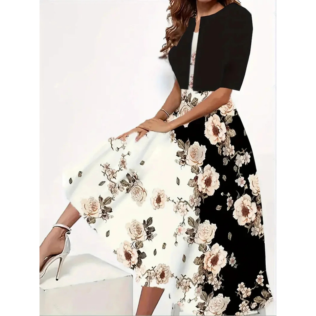 Robe Élégante à Imprimé Floral pour Femme